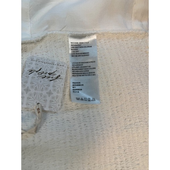 NWT Free People Ashley Tank, Cropped, Optic White, Size Medium - Picture 7 of 9